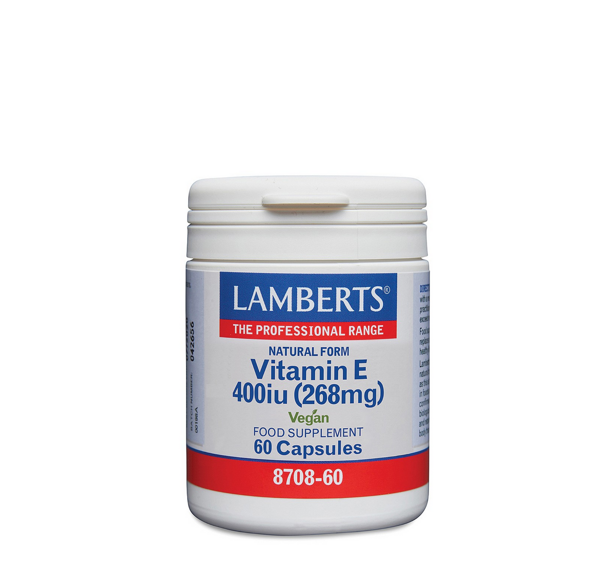 Lamberts Natural Vitamin E 400 IU 60 capsules