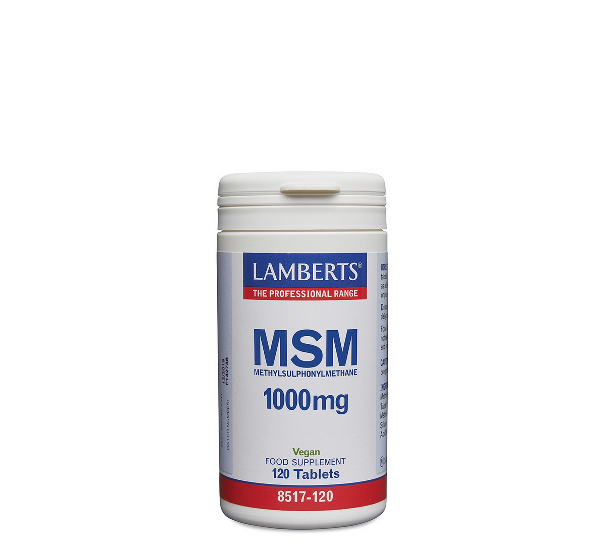 Lamberts MSM 1000 mg 120 tablets