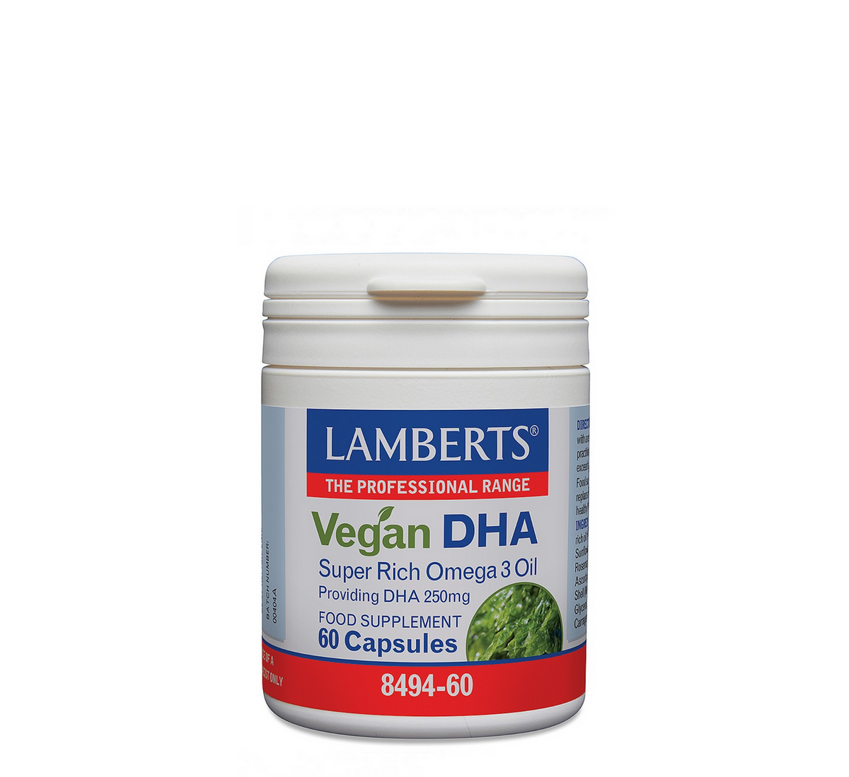 Lamberts Vegan DHA 250 mg, 60 capsules