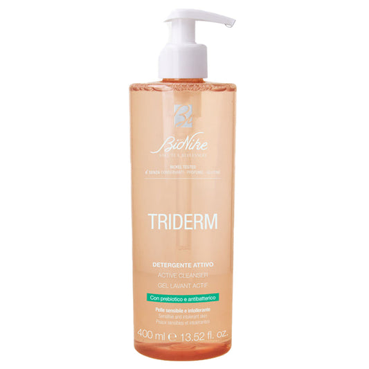 BioNike Triderm Active Cleanser with Prebiotic and Antibacterial Agent, 400 ml