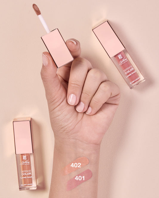 BioNike Lovely Touch Liquid Blush shades 401 Rose and 402 Pêche