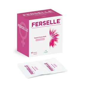 Ferselle dietary supplement carton and three sachets; 30 sachets per box