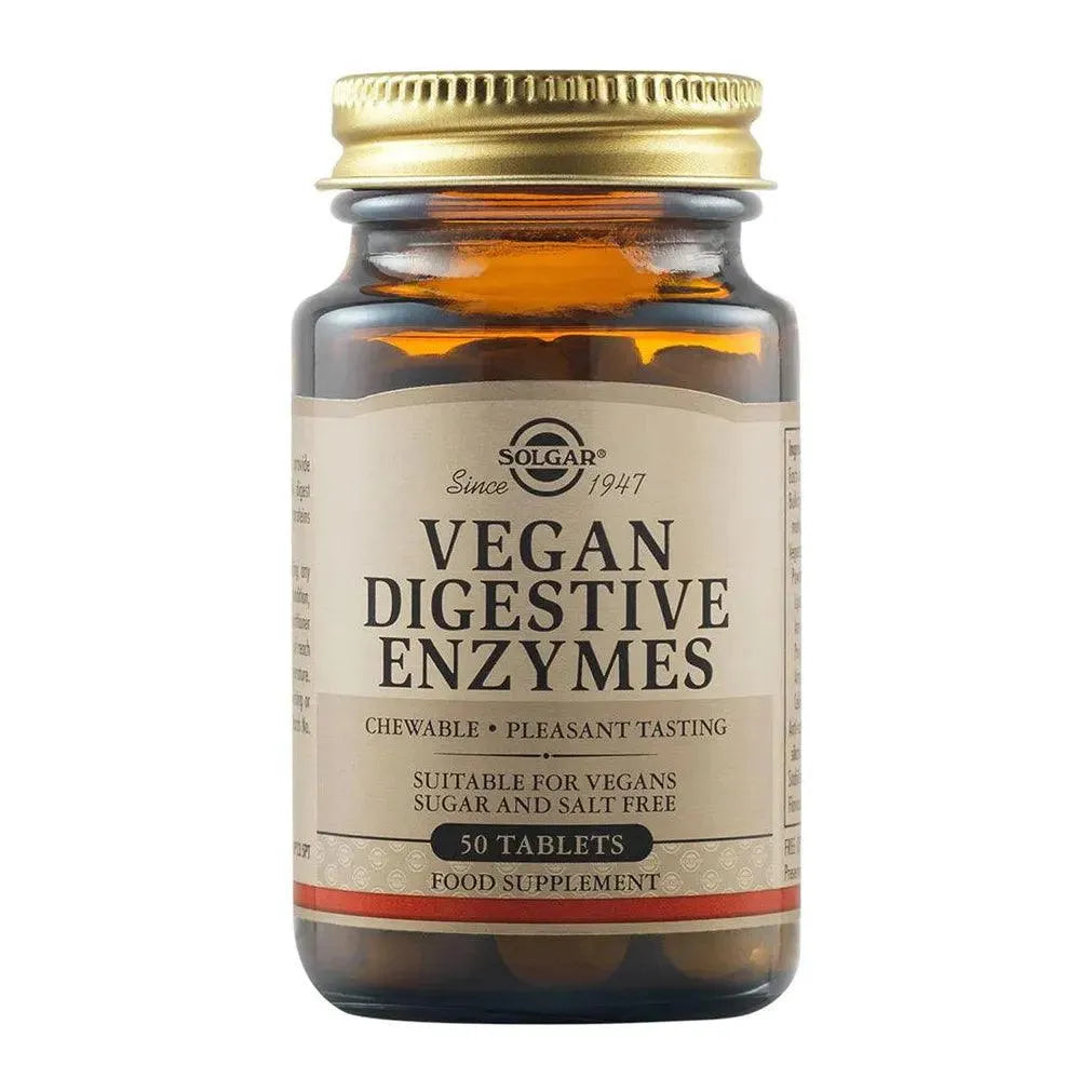 Solgar - Vegan Digestive Enzymes 50Tabs - GOLDFARMACI