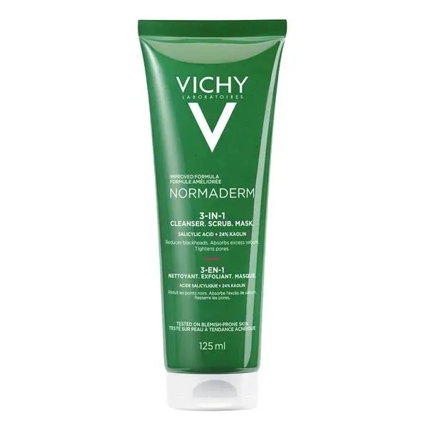 Vichy - Normaderm 3-in-1 Cleanser + Scrub + Mask - GOLDFARMACI