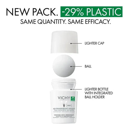 Vichy - Soothing Anti-Perspirant 48H Roll-On