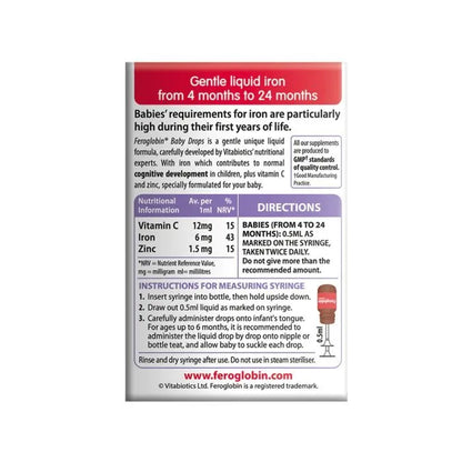 Vitabiotics – Feroglobin Baby Drops (4-24m)