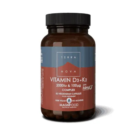 TerraNova - Vitamin D3 2000iu & K2 100µg Complex - GOLDFARMACI