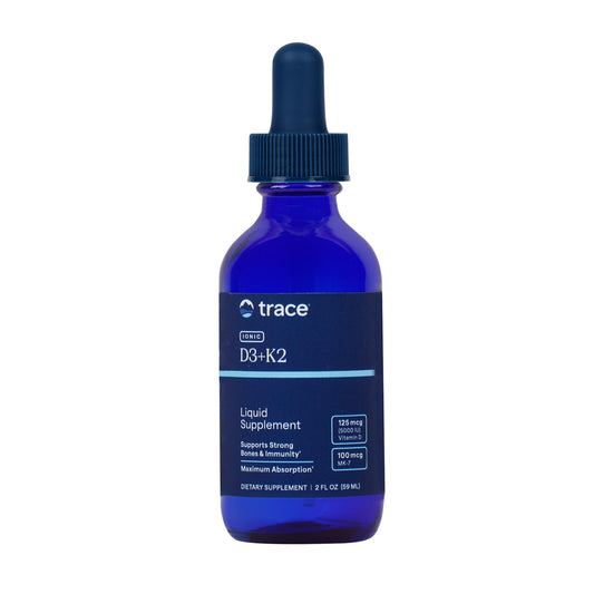 Trace Minerals - Ionic Vitamin D3 5000 IU + K2 100 mcg Drops 59 ml - GOLDFARMACI