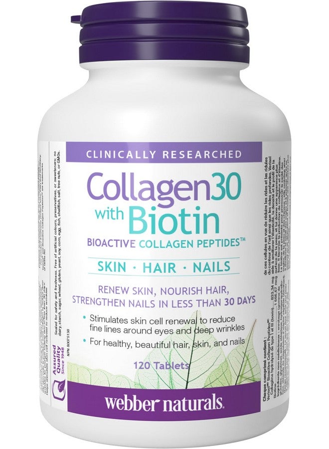 Webber Naturals Collagen30 with Biotin 120 Tablets