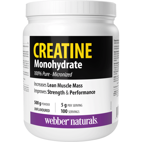 Webber Naturals Creatine Monohydrate Powder 500 g