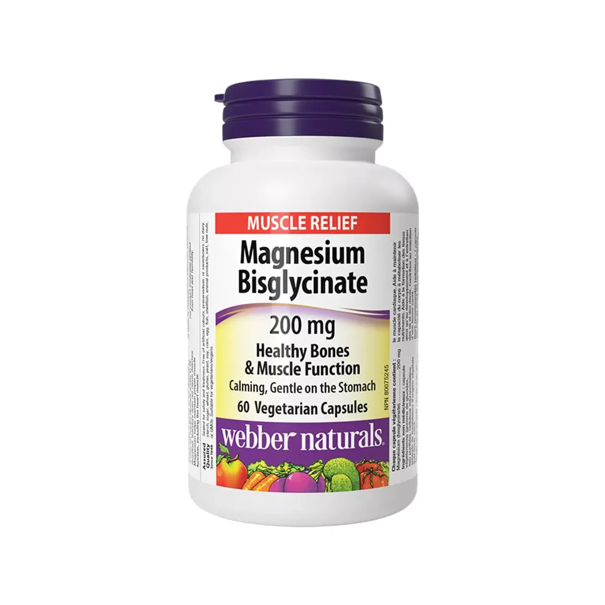 Webber Naturals - Magnesium Bisglycinate 200 mg - GOLDFARMACI