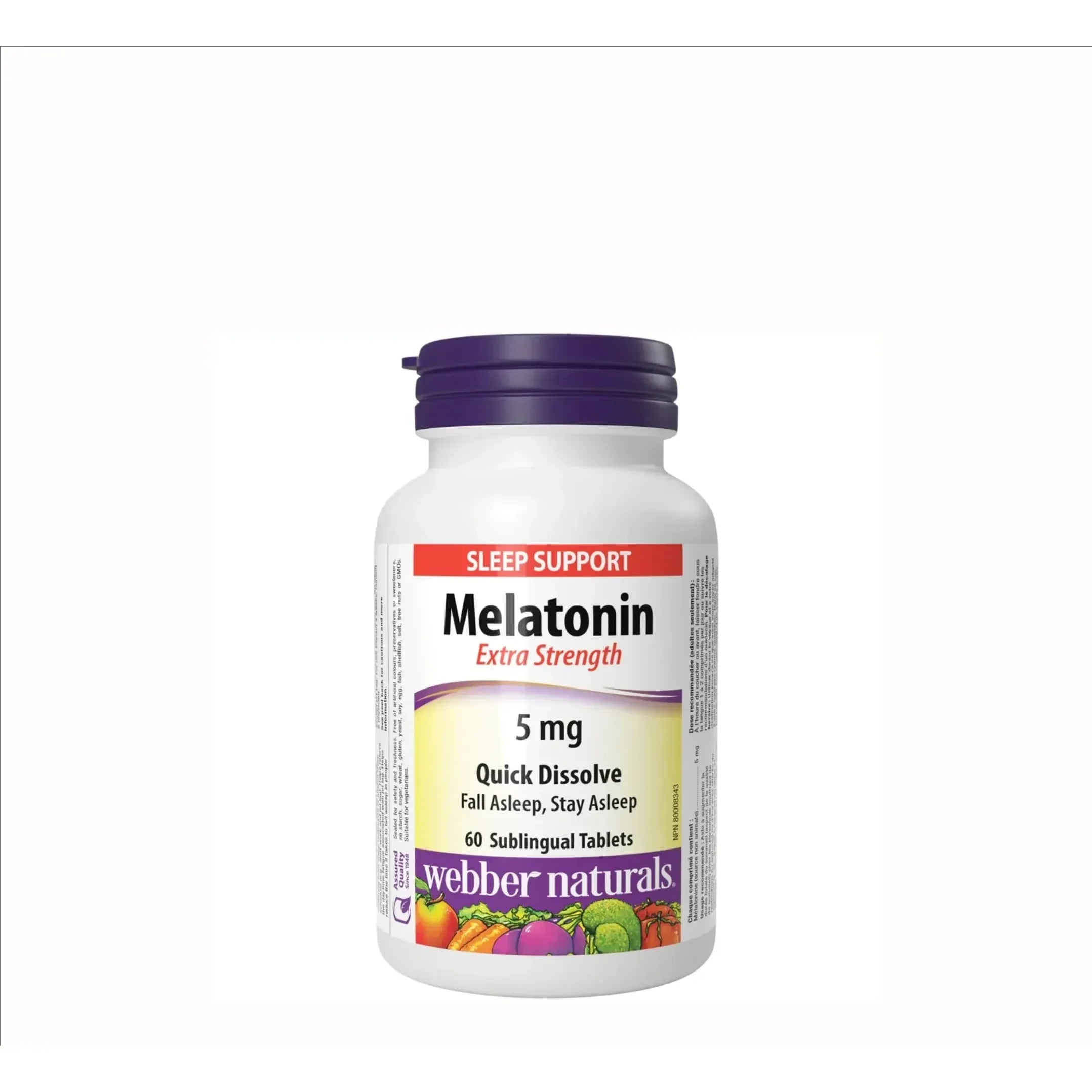 Webber Naturals - Melatonin 5 mg Sublinguale – GOLDFARMACI