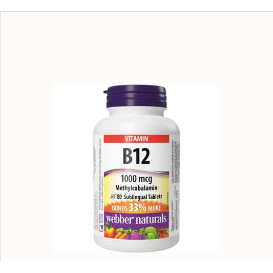 Webber Naturals - Vitamin B12 1000 mcg - GOLDFARMACI