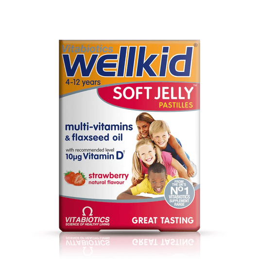 Vitabiotics - Wellkid Soft Jelly 4-12 Years 30Tabs - GOLDFARMACI