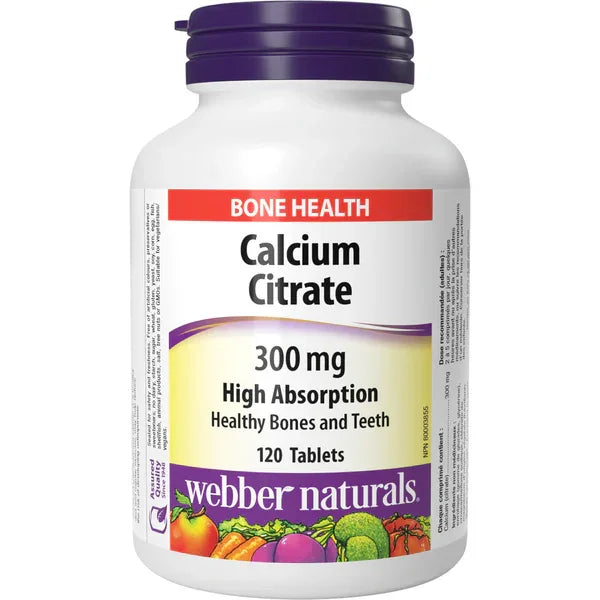 Webber Naturals - Calcium Citrate 300mg - GOLDFARMACI