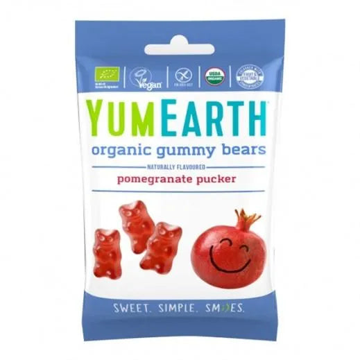 YumEarth - Organic Gummy Bears Pomegranate - GOLDFARMACI