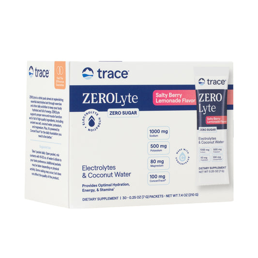 Trace Minerals - ZeroLyte Salty Berry Lemonade 30 Packets - GOLDFARMACI
