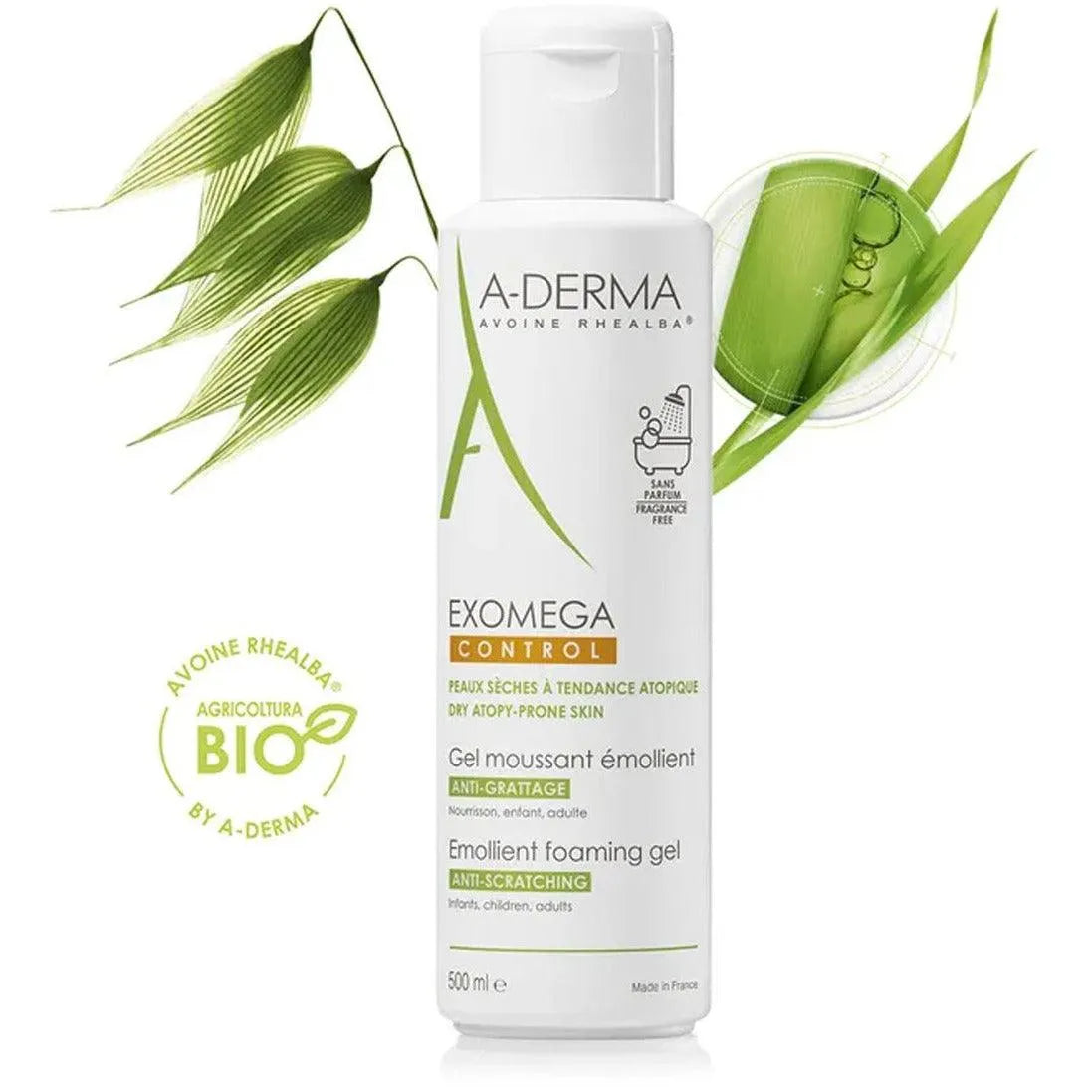 A-Derma - Exomega Control Foaming Gel - GOLDFARMACI