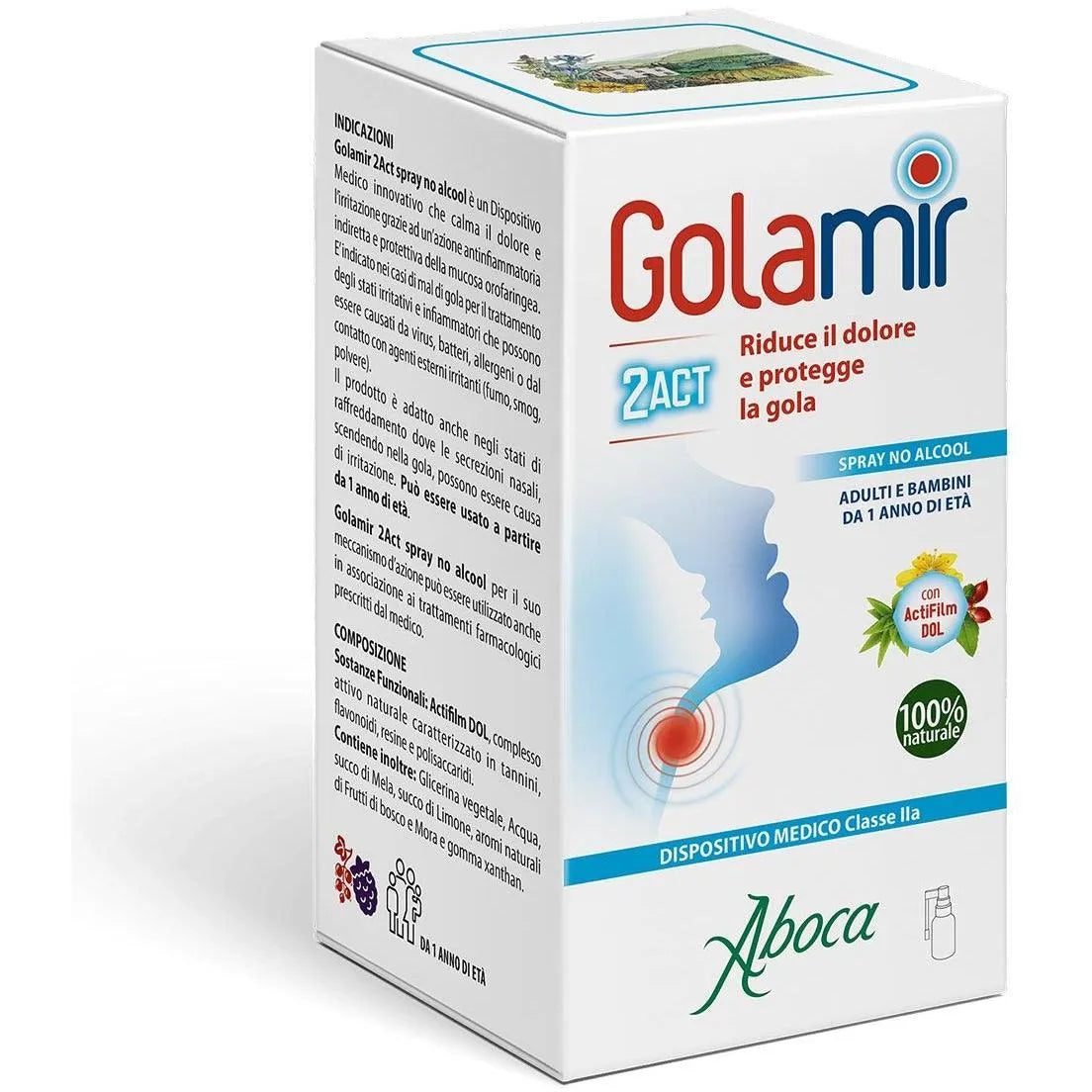 Aboca - Golamir spray alcool - GOLDFARMACI