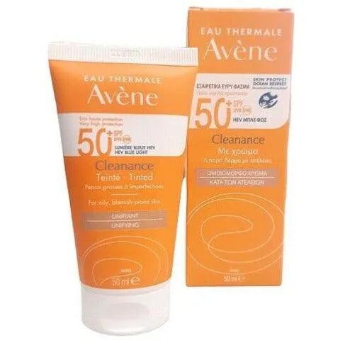 Avène - Cleanance Tinted Sun Cream SPF50+ - GOLDFARMACI