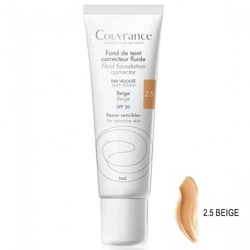 Avène - Couvrance Natural Fluid Concealer Foundation SPF20 - GOLDFARMACI