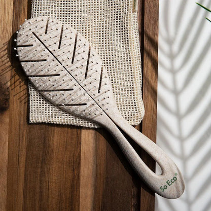 So-Eco - Biodegradable Detangling Leaf Brush - GOLDFARMACI