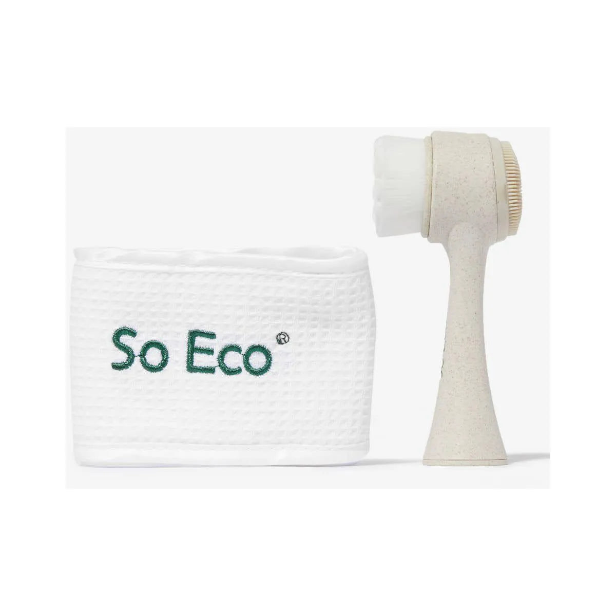 So-Eco - Biodegradable Facial Cleansing Brush and Waffle Headband Sets - GOLDFARMACI