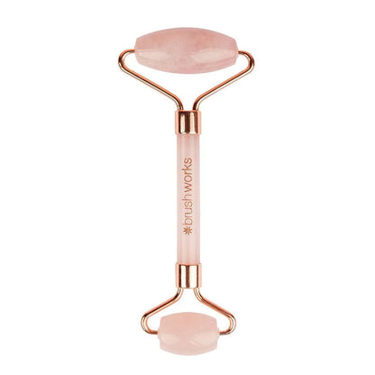 Brushworks - Brazilian Rose Quartz Stone Roller - GOLDFARMACI