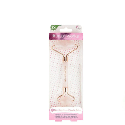 Brushworks - Brazilian Rose Quartz Stone Roller - GOLDFARMACI