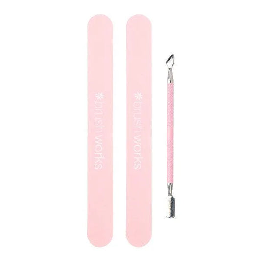 Brushworks - Cuticle Pusher and Files - GOLDFARMACI
