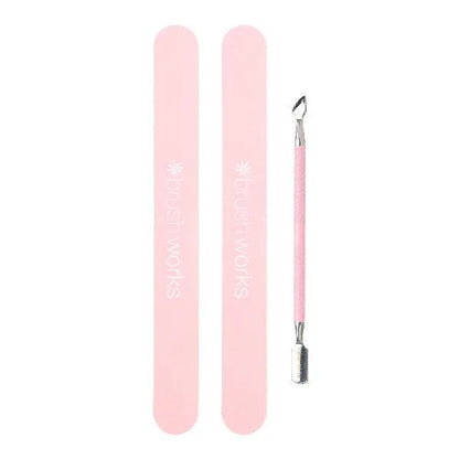 Brushworks - Cuticle Pusher and Files - GOLDFARMACI