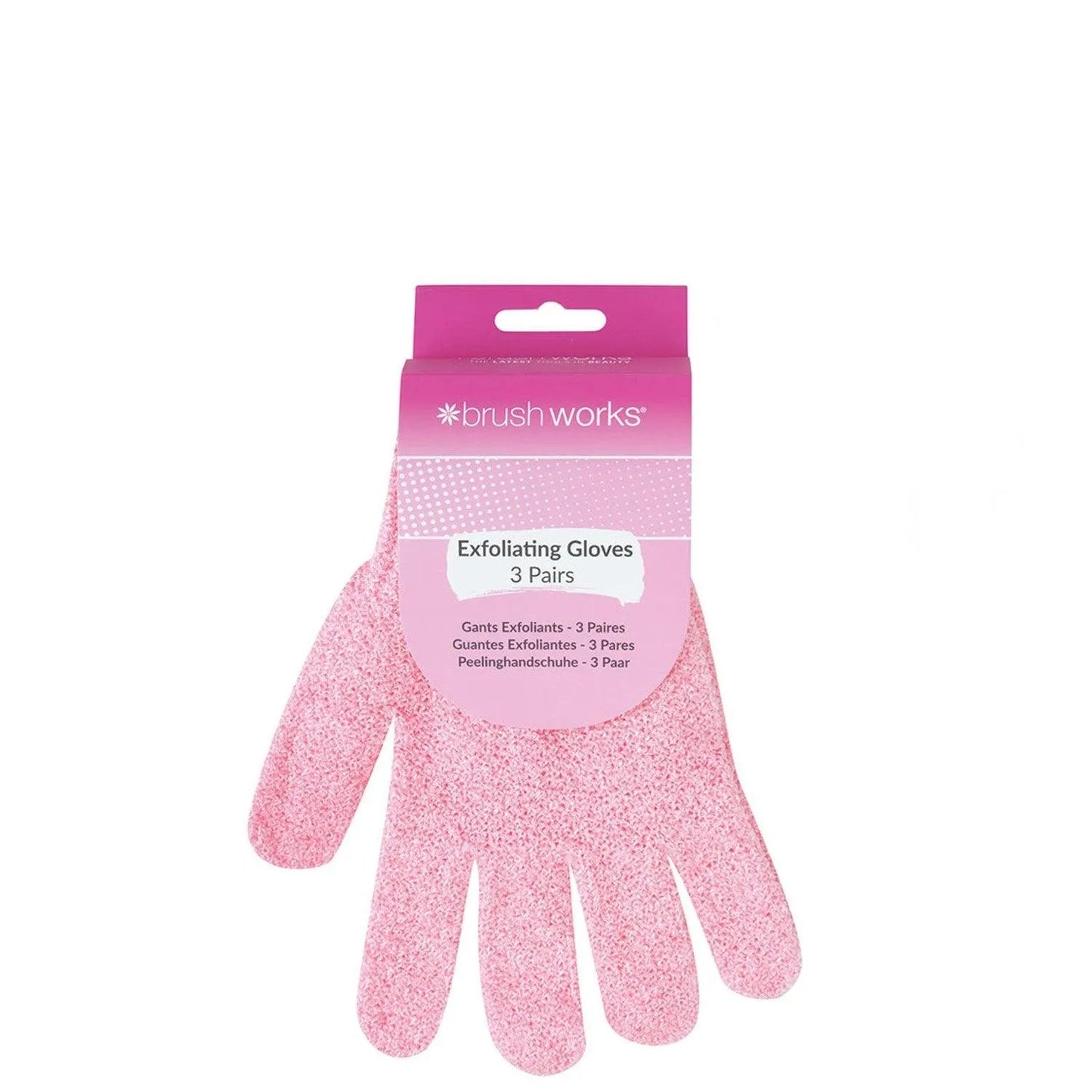 Brushworks - Exfoliating Gloves - Pack of 3 - GOLDFARMACI