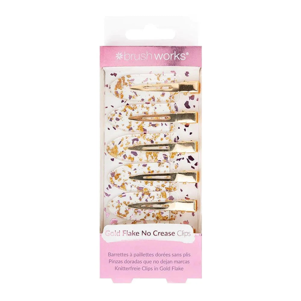 Brushworks - Gold Flake No Crease Clips 6 pack - GOLDFARMACI