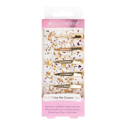 Brushworks - Gold Flake No Crease Clips 6 pack - GOLDFARMACI