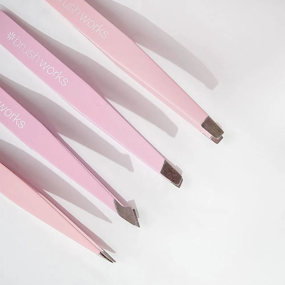 Brushworks - HD 4 Piece Combination Tweezer Set - GOLDFARMACI