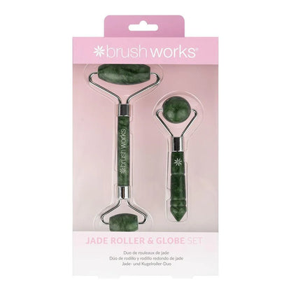 Brushworks - Jade Roller & Globe Set - GOLDFARMACI