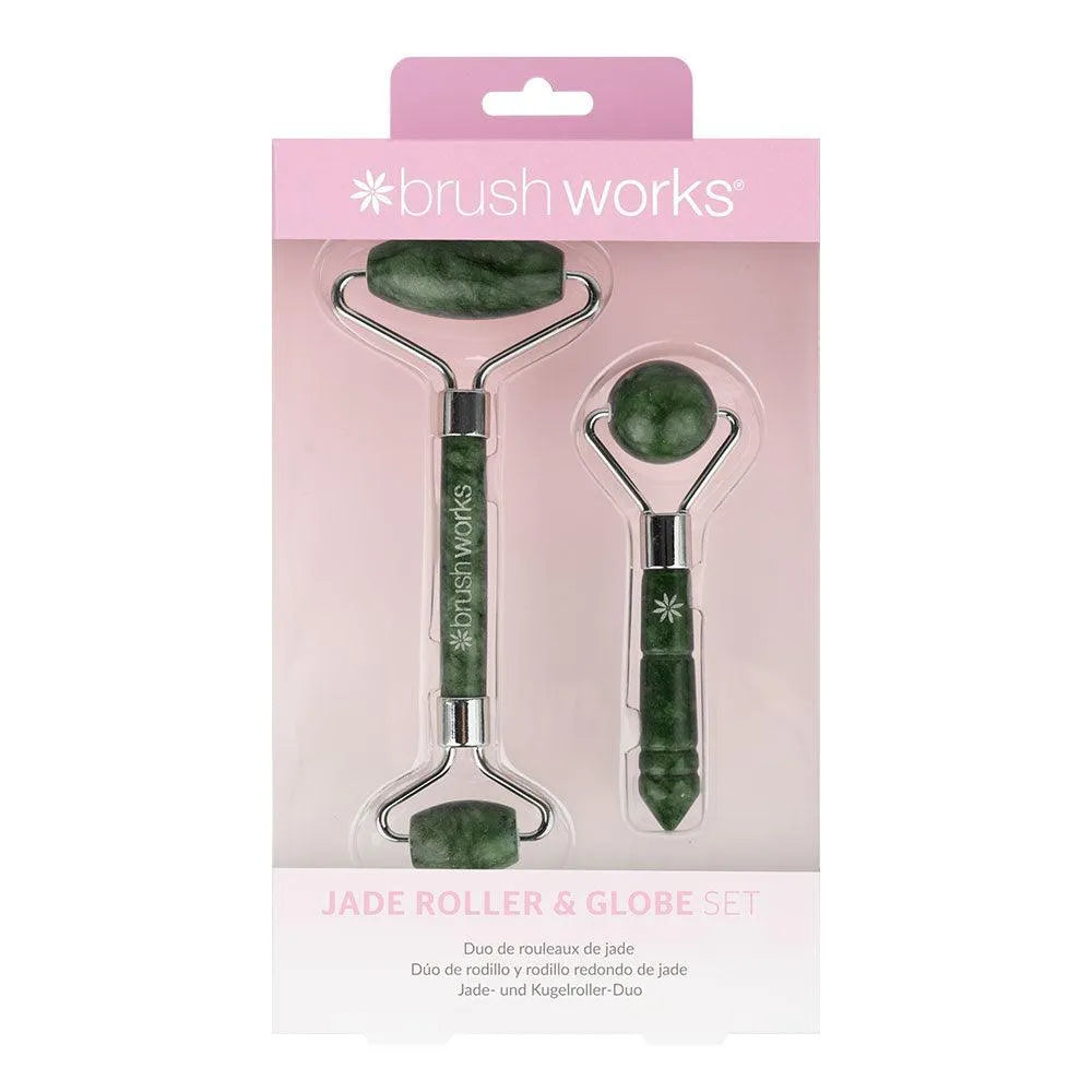 Brushworks - Jade Roller & Globe Set - GOLDFARMACI