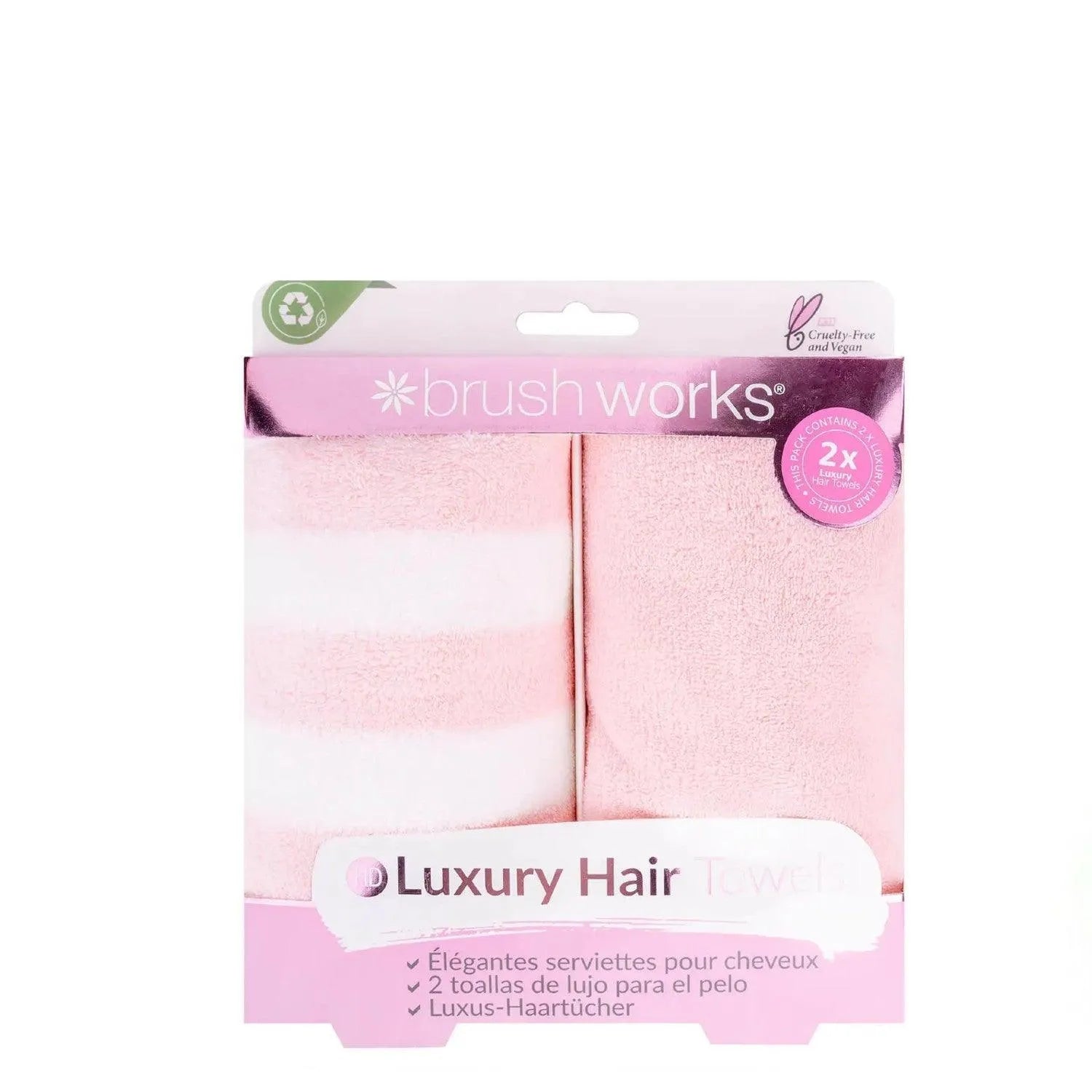 Brushworks - Luxury Hair Towels - 2 Pack - GOLDFARMACI