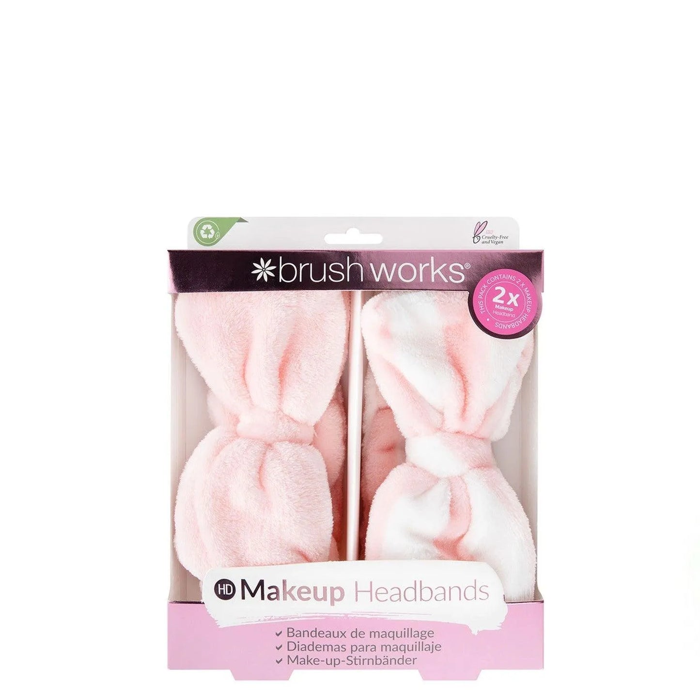 Brushworks - Makeup Headbands 2 Pack - GOLDFARMACI