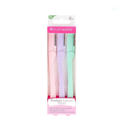 Brushworks - Precision Eyebrow Razor (Pack of 3) - GOLDFARMACI