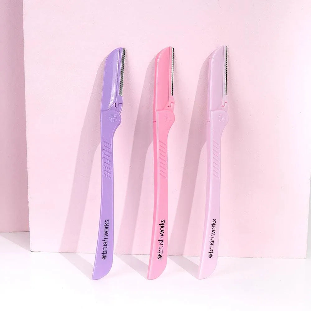 Brushworks - Precision Eyebrow Razor (Pack of 3) - GOLDFARMACI