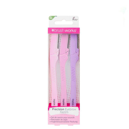 Brushworks - Precision Eyebrow Razor (Pack of 3) - GOLDFARMACI