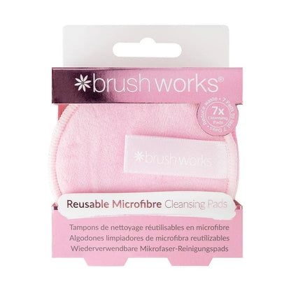Brushworks - Reusable Microfibre Cleansing Pads (7 pads) - GOLDFARMACI
