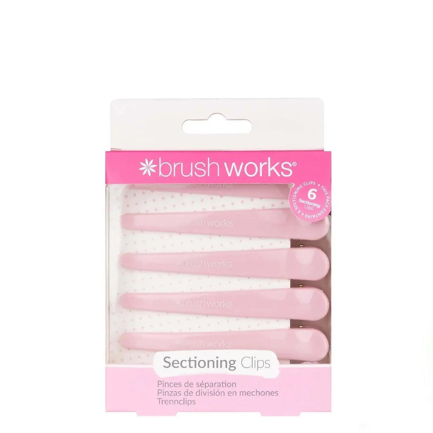 Brushworks - Sectioning Clips (Pack of 6) - GOLDFARMACI