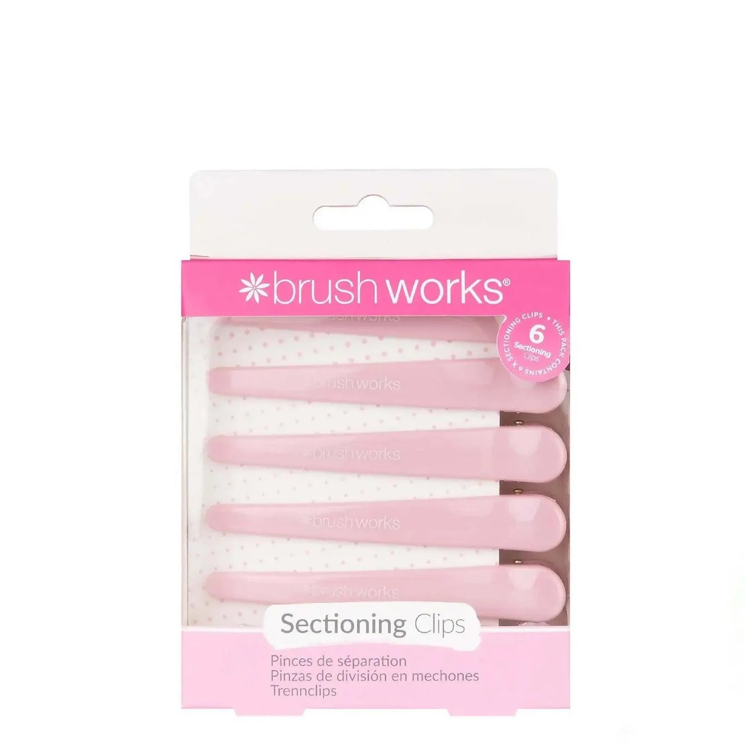 Brushworks - Sectioning Clips (Pack of 6) - GOLDFARMACI
