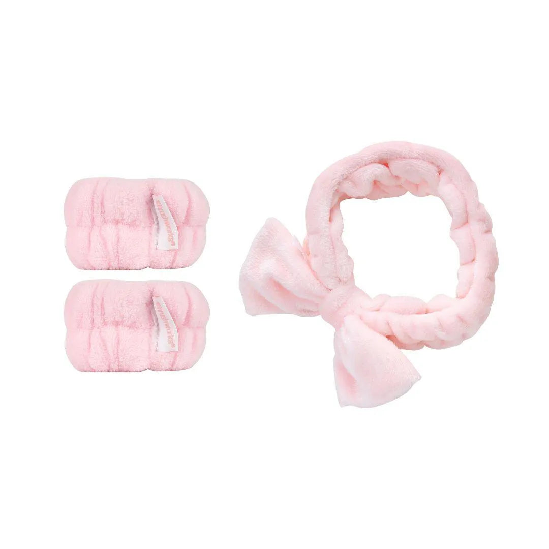 Brushworks - Spa Headband & Wrist Wash Band Set - GOLDFARMACI