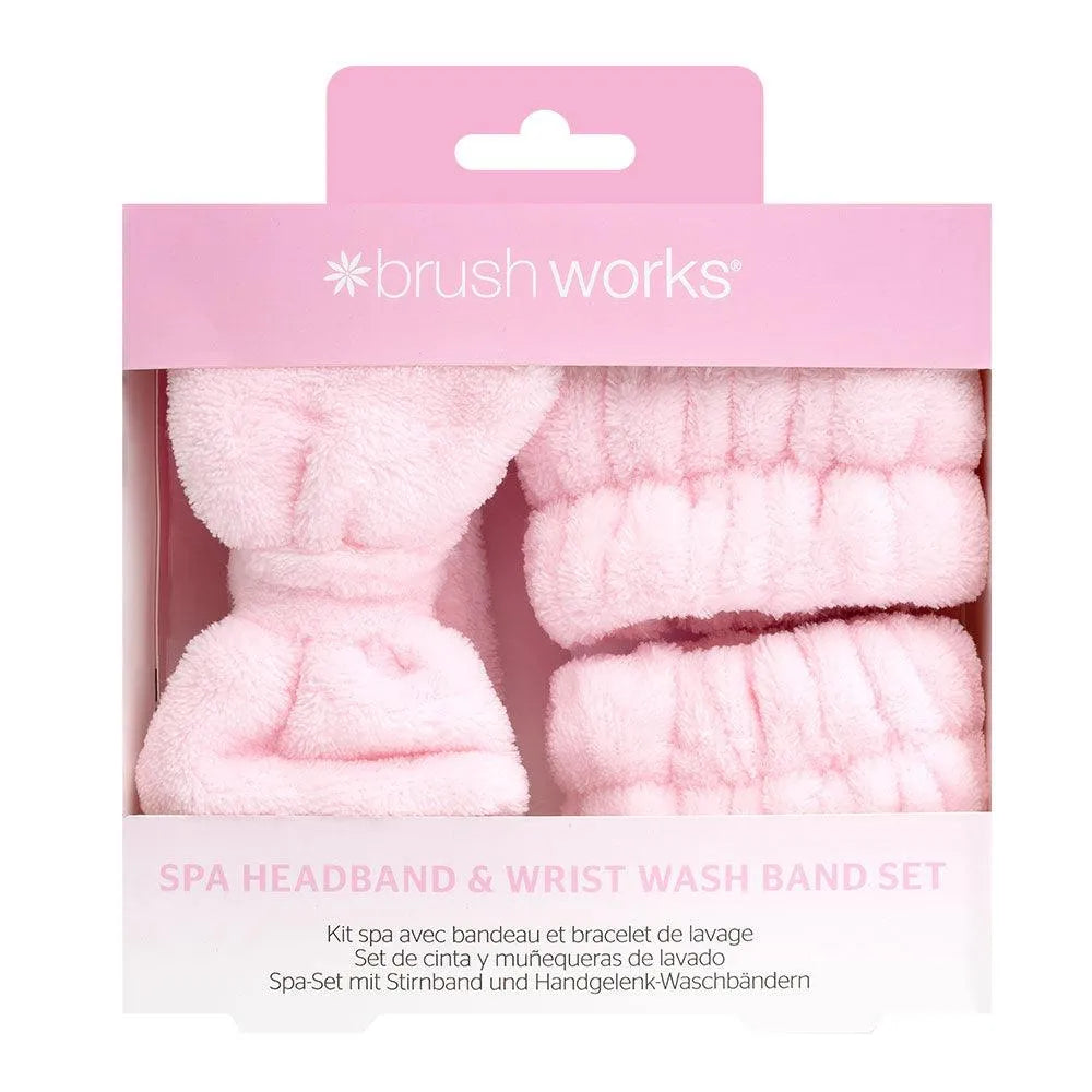 Brushworks - Spa Headband & Wrist Wash Band Set - GOLDFARMACI