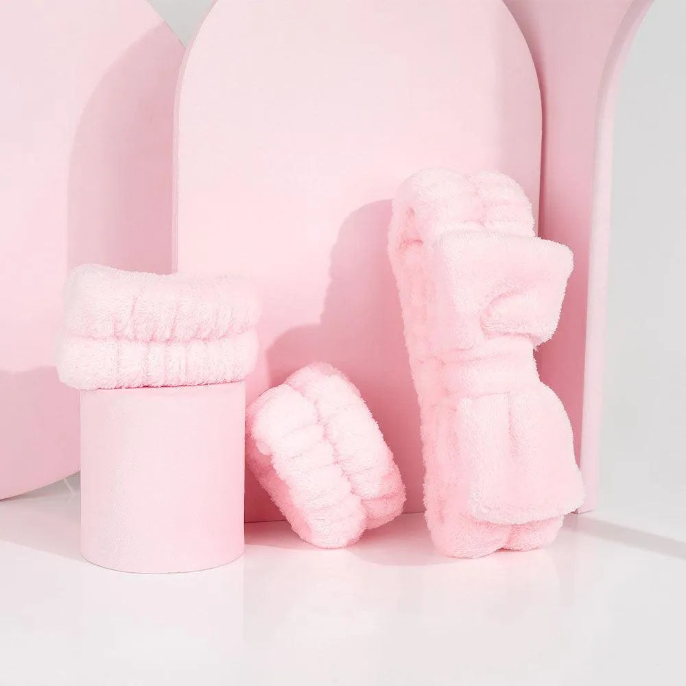 Brushworks - Spa Headband & Wrist Wash Band Set - GOLDFARMACI