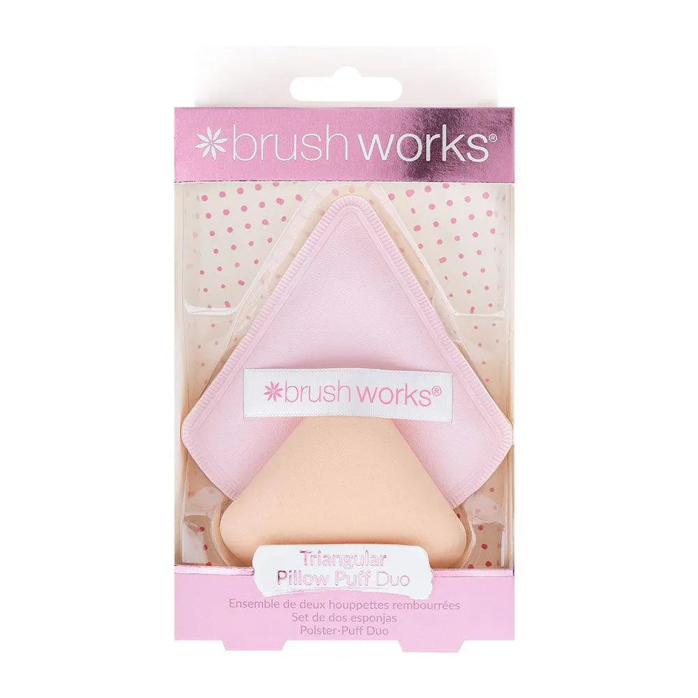 Brushworks - Triangular Pillow Puff Duo - GOLDFARMACI
