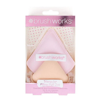 Brushworks - Triangular Pillow Puff Duo - GOLDFARMACI
